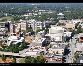 Greenville South Carolina Skyline Fine art photo unframed print