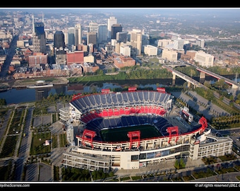 Nashville Tennessee Skyline Fine art zdjęcie wydruk bez ramki