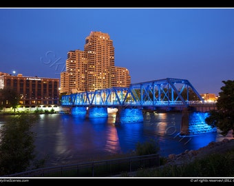 Grand Rapids Michigan Skyline Fine art photo unframed print