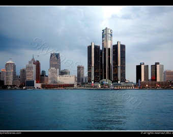 Detroit Michigan Skyline Fine art photo unframed print