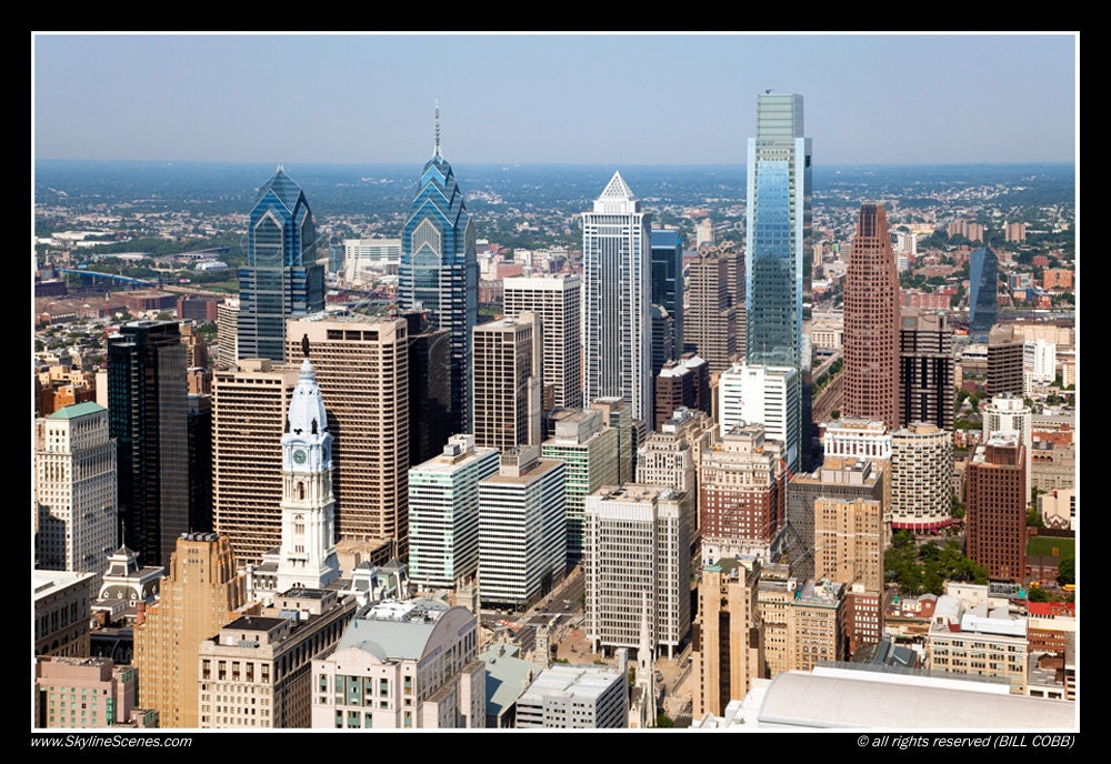 Philadelphia Pennsylvania Skyline Fine art photo unframed print