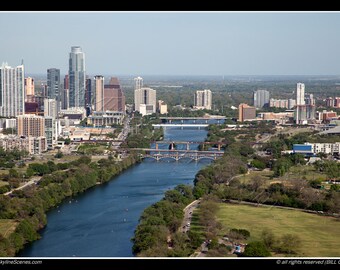 Austin Texas Skyline Konstfoto oramat tryck