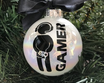 Personalized &quot;Gamer&quot; Christmas Ornament - Christmas Ornament for Gamer