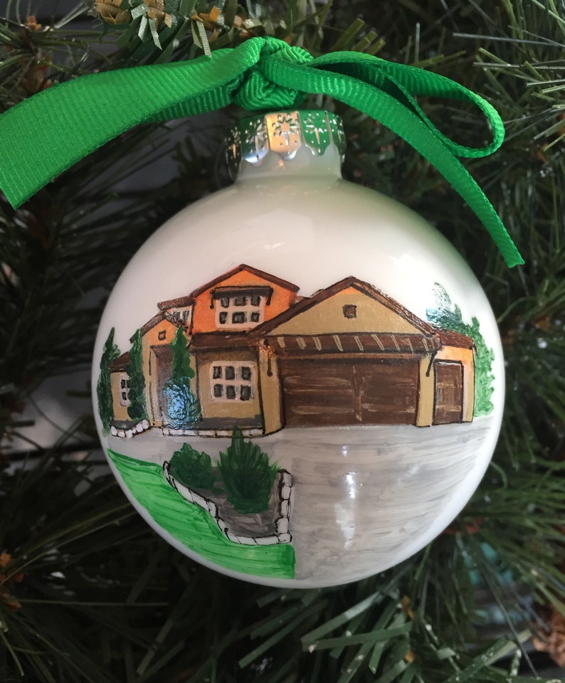 Hand Painted Custom Home Ornament New Home Ornament Etsy