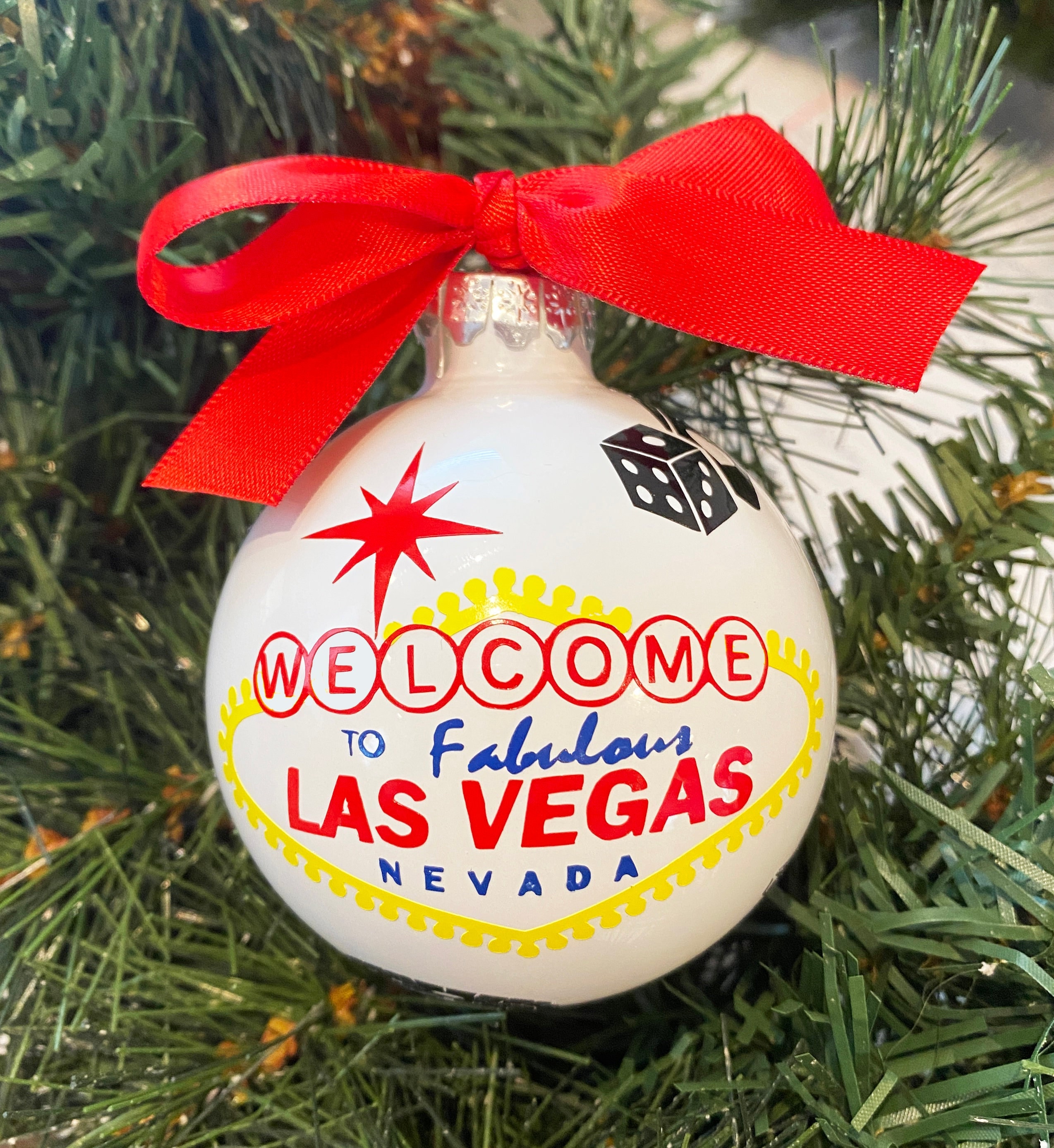 Welcome to Las Vegas Christmas Ornament