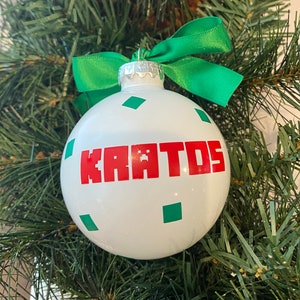 Personalized Santa Creeper Inspired Christmas Ornament image 4