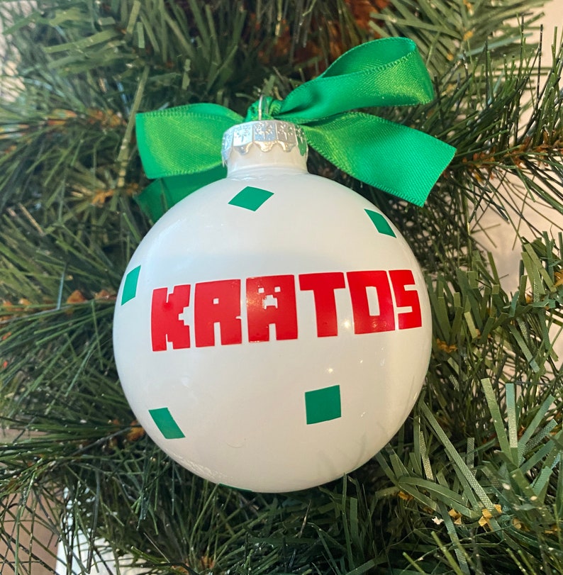 Personalized Santa Creeper Inspired Christmas Ornament image 4