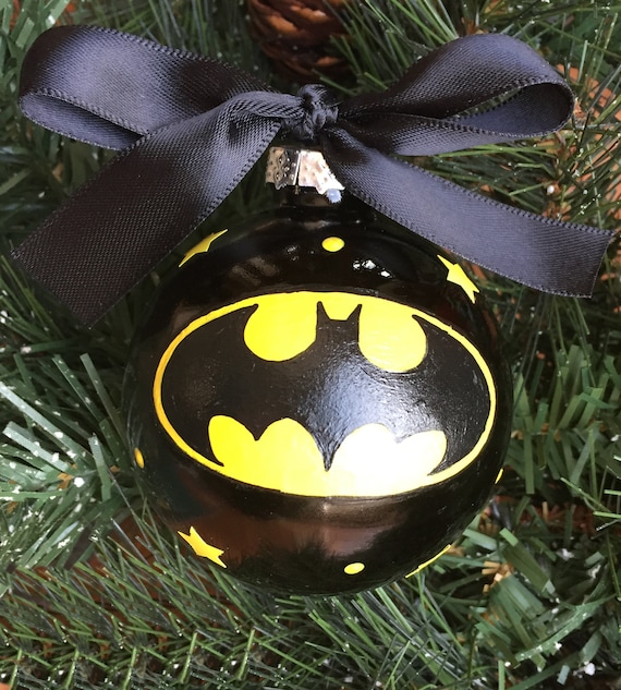 Personalized Batman Christmas Ornament Etsy