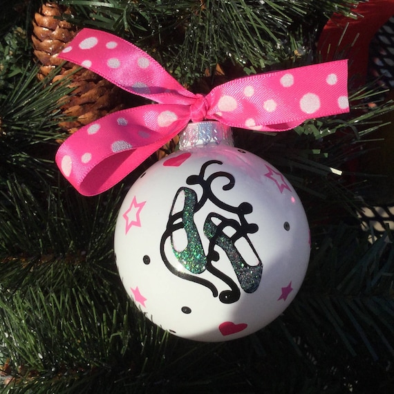 Ballet Slippers Christmas Ornament - Personalized Ballet Shoes Ornament - Dance Ornament