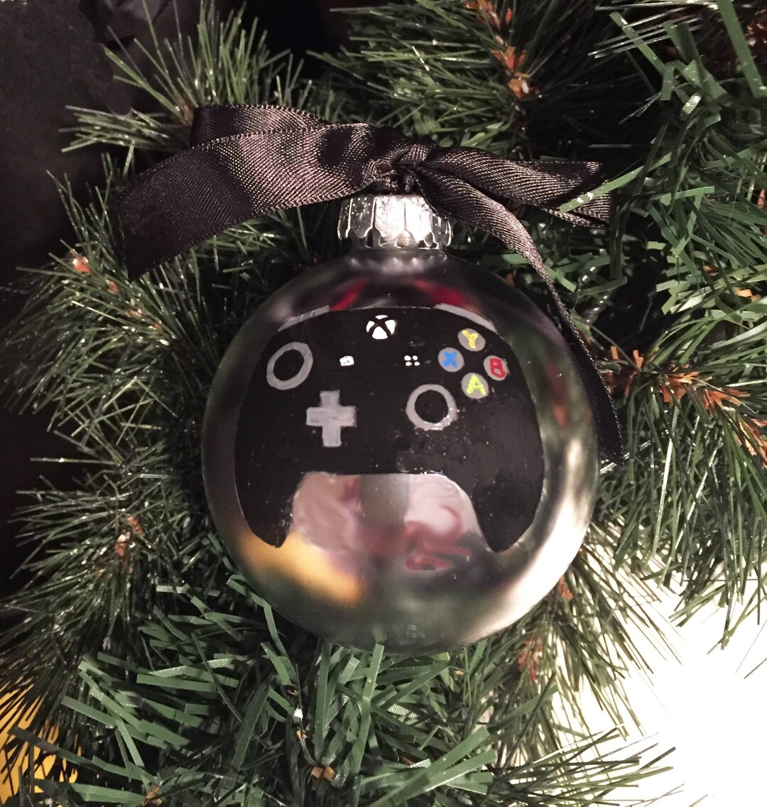 Personalized Game Controller Christmas Ornament Black Xbox One Personalized Game Controller Christmas Ornament Black Xbox One