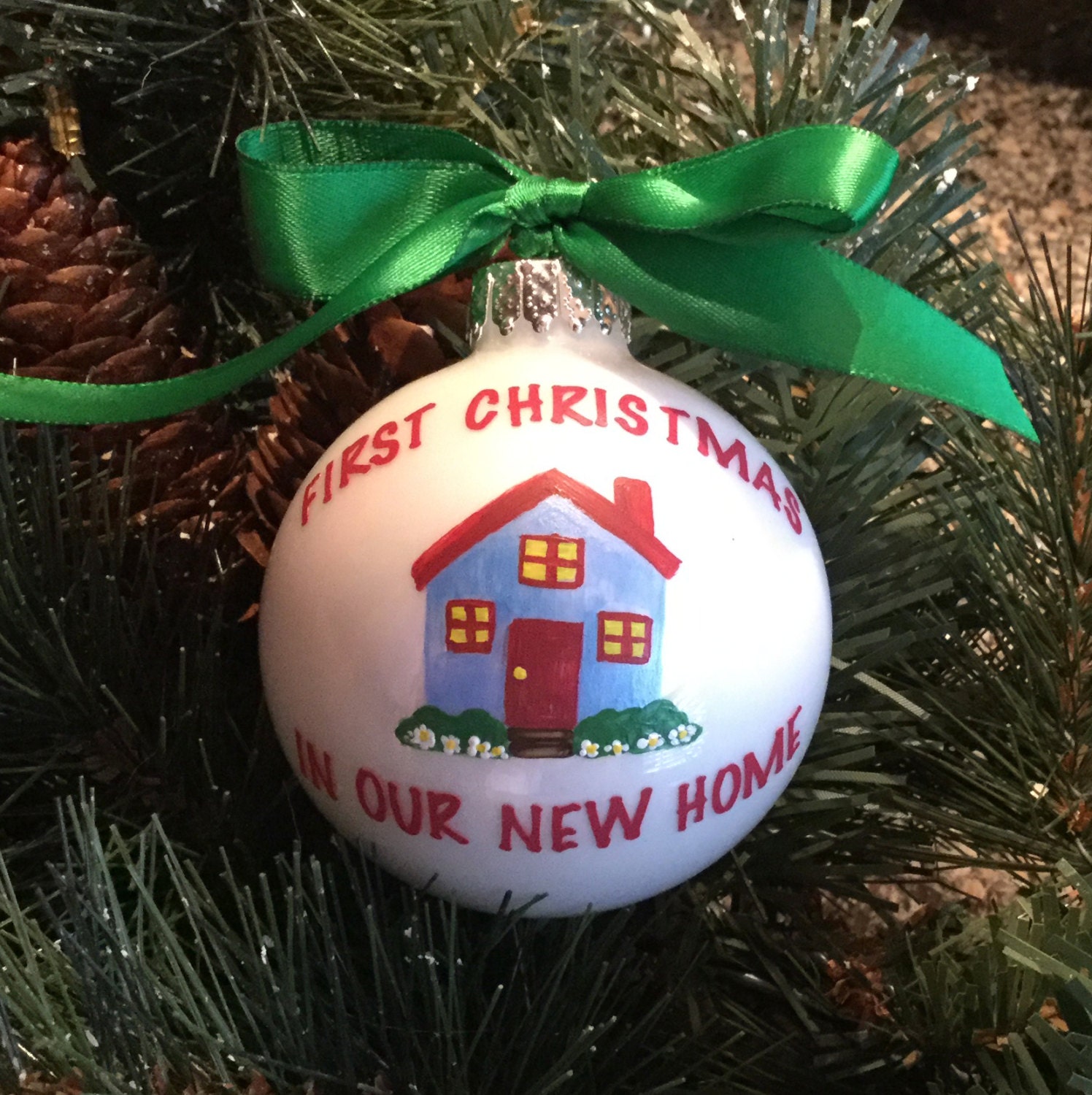 First Christmas In Our New Home Christmas Ornament Personalized