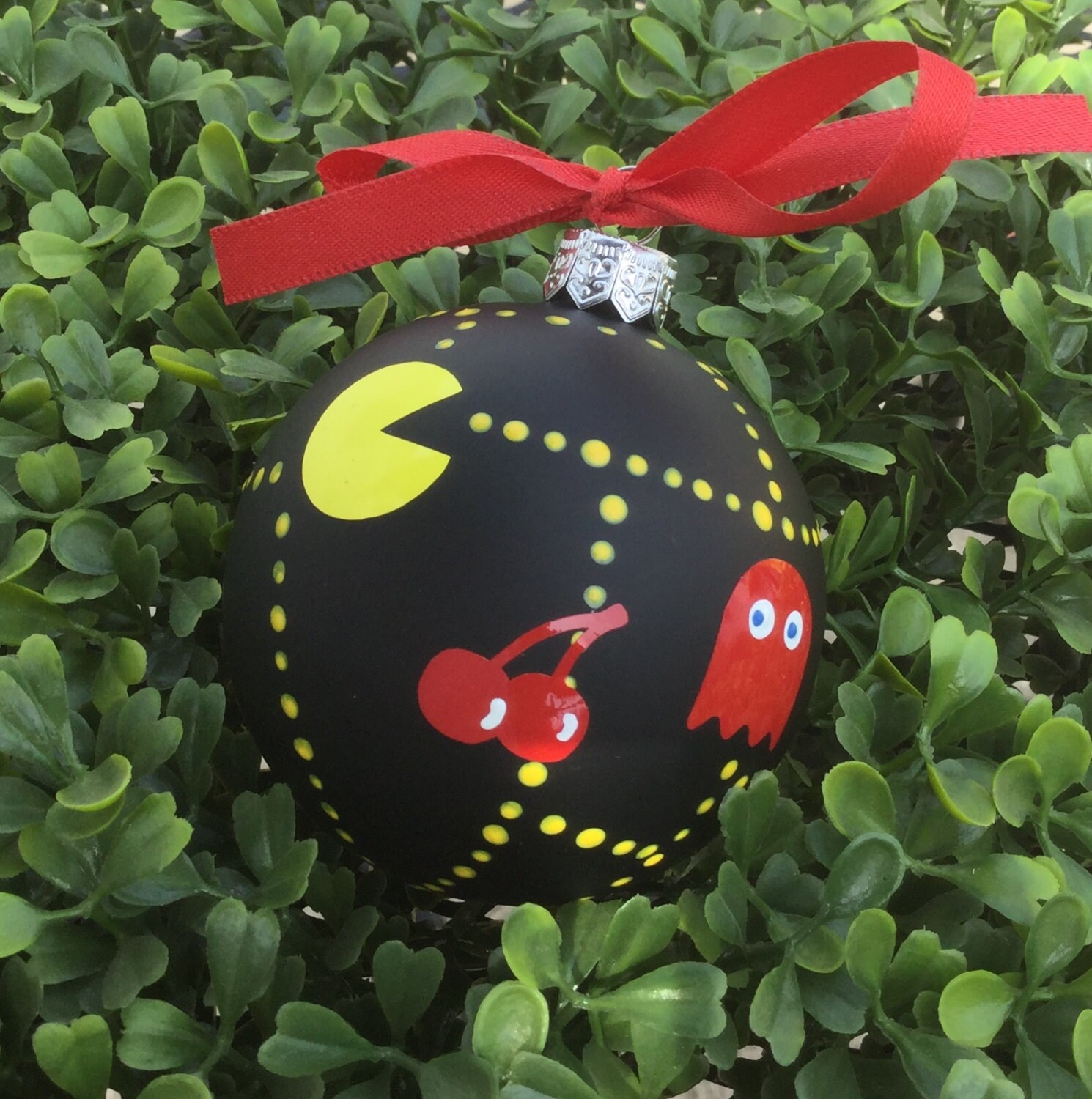 Pac Man Christmas Ornament 