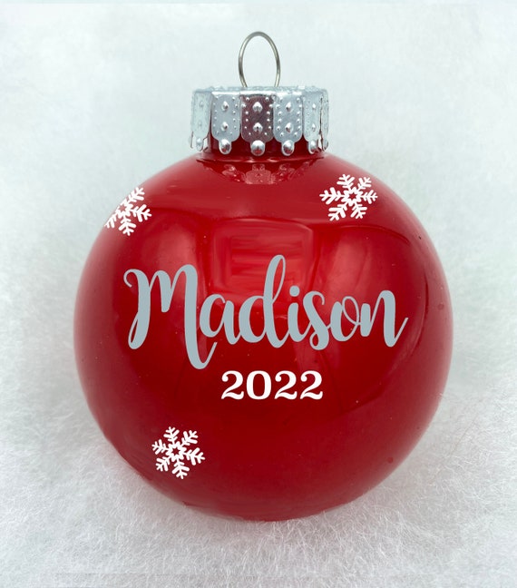 Personalized Christmas Ornaments, Christmas Office Gifts, Personalized Christmas Bulbs with Names, Custom Christmas Gifts, Secret Santa Gift