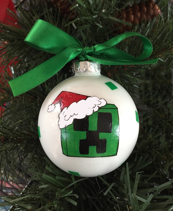 Personalized Santa Creeper Inspired Christmas Ornament