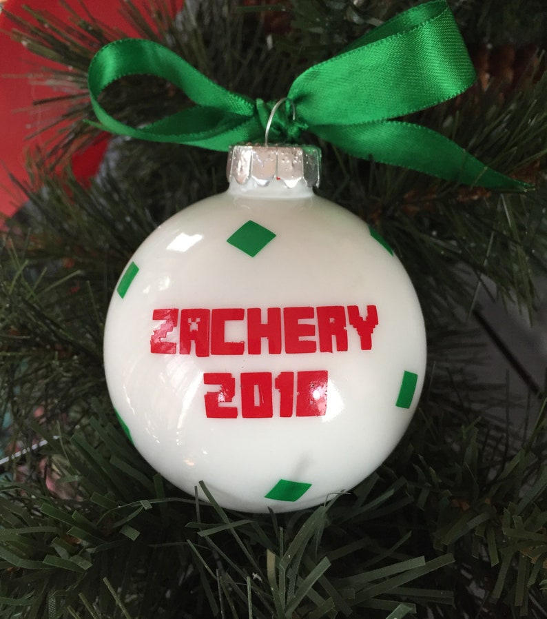 Personalized Santa Creeper Inspired Christmas Ornament image 3