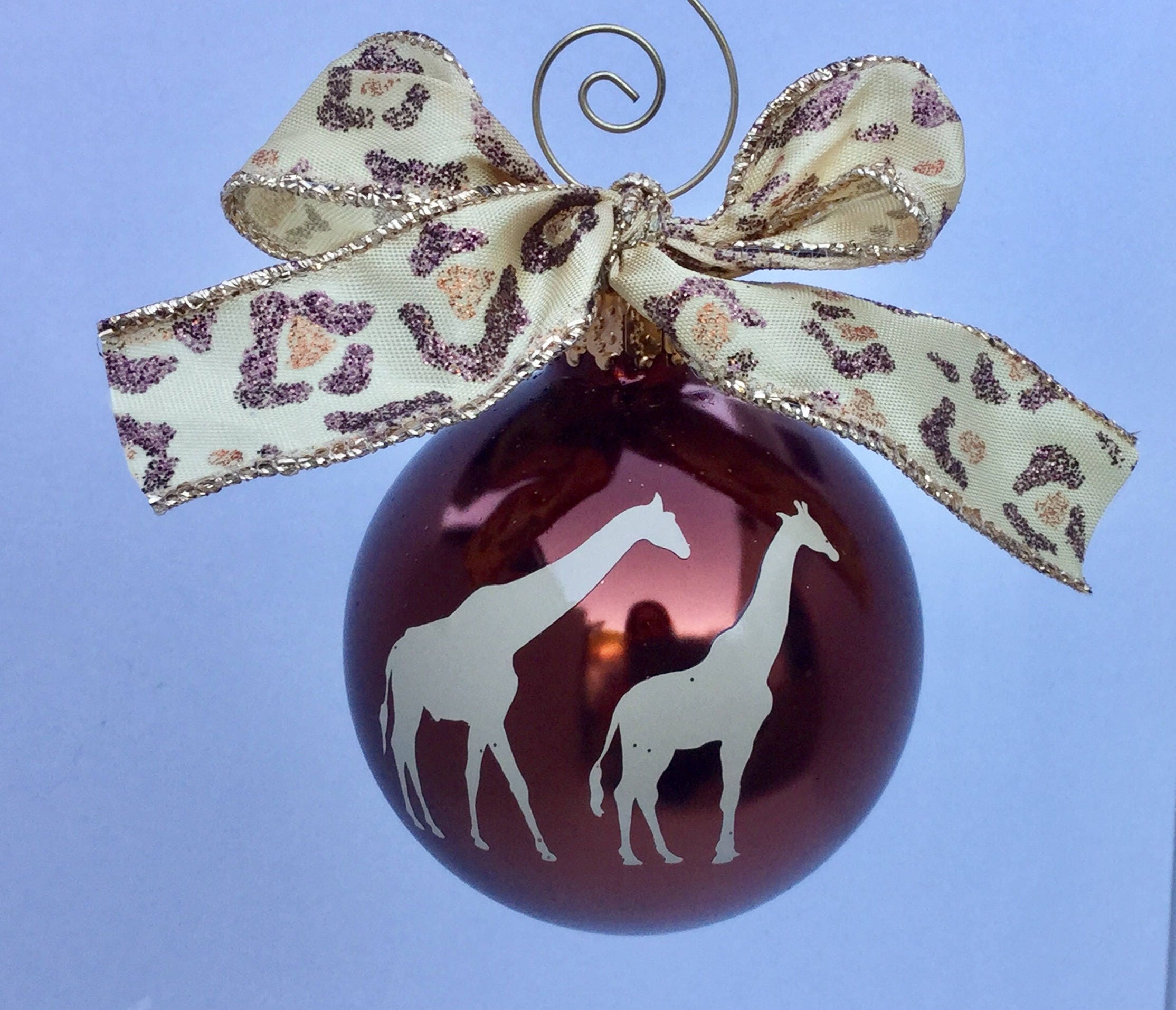 Giraffe Christmas Ornament 