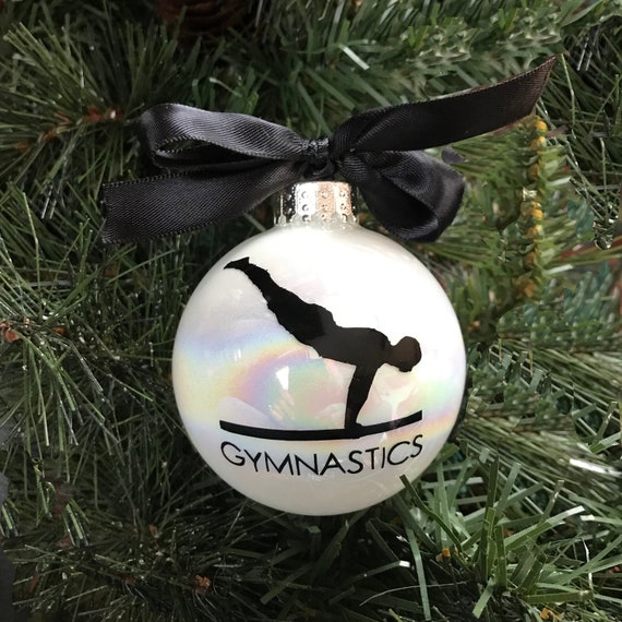 Personalized Men's Gymnastics Christmas Ornament