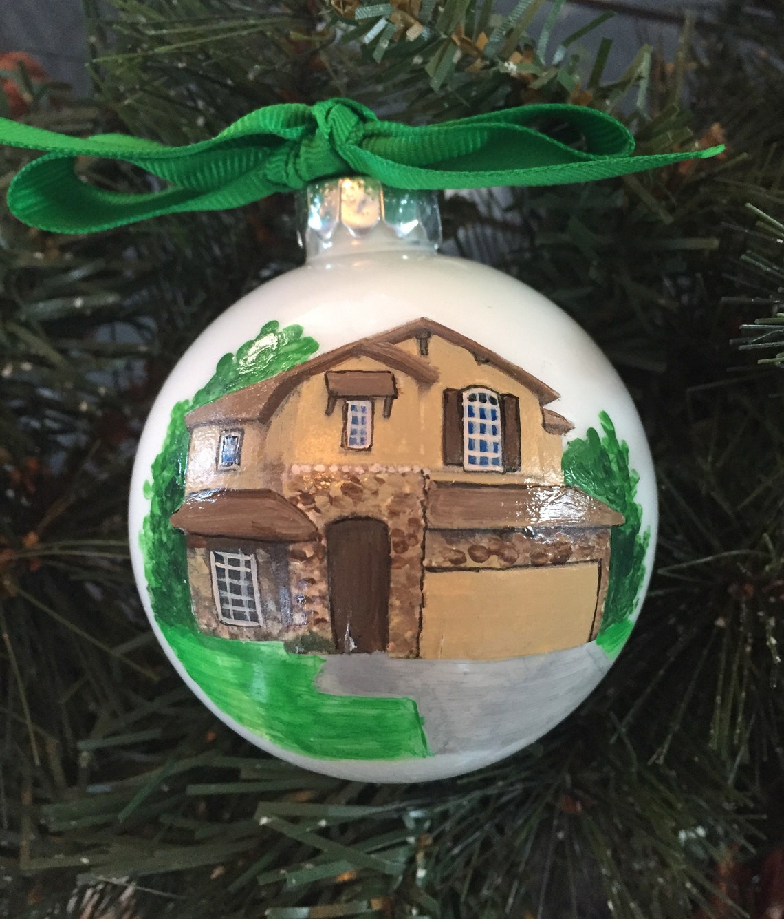 Hand Painted Custom Home Ornament New Home Ornament Etsy