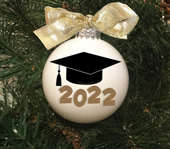 Personalized Graduation Glass Ornament - Gift for Graduate - Graduation Gift - Custom Graduation Ornament