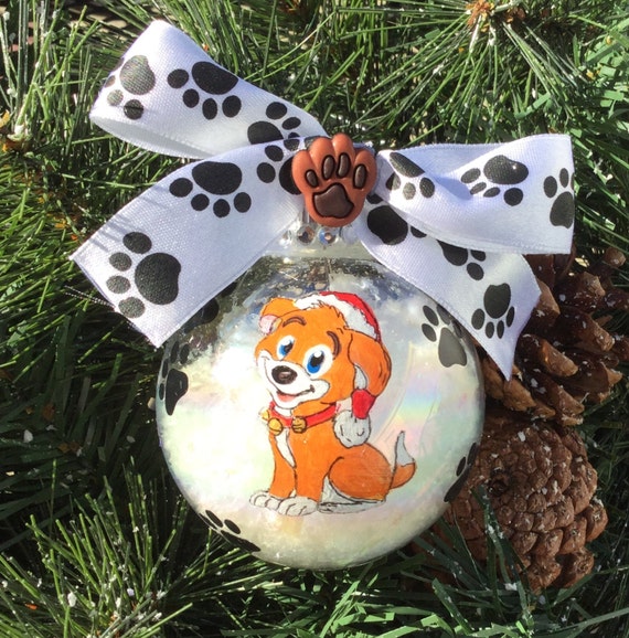 Personalized Dog or Cat with Santa Hat Christmas Ornament