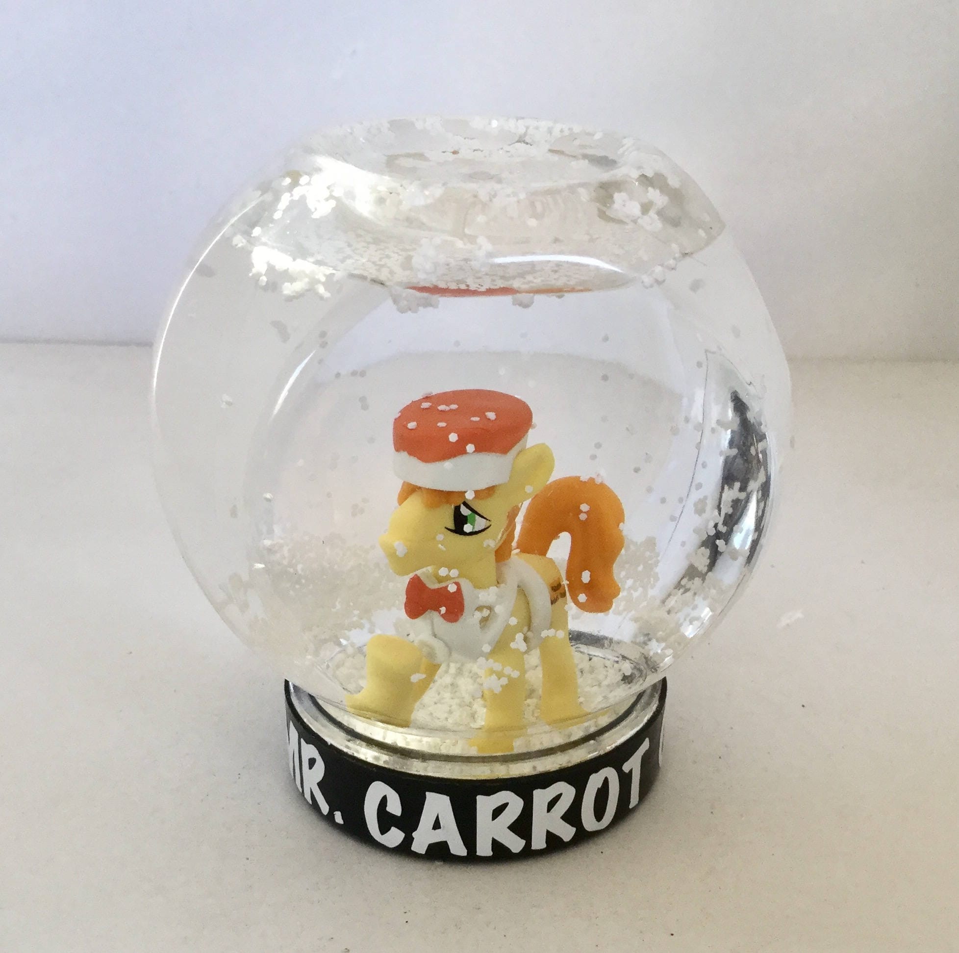 Personalized Snowglobes My Little Pony Snow Globe Mr. Carrot Cake