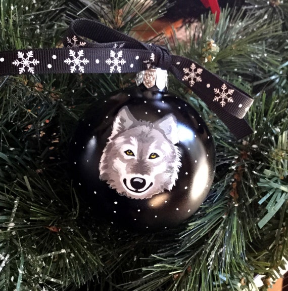 Personalized Wolf Christmas Ornament - Wolf Ornament