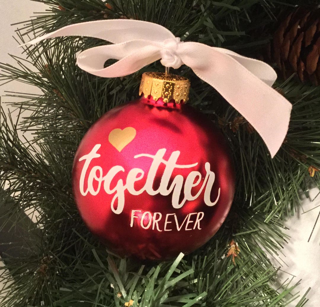 Personalized together Forever Ornament Wedding Gift Ornament