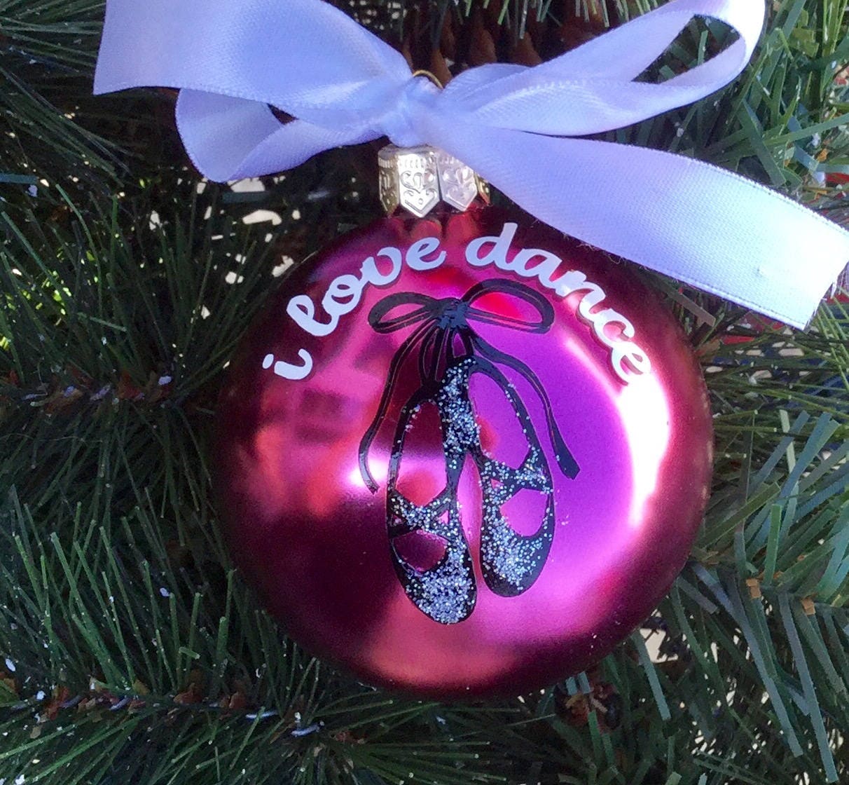 Ballet Slippers Christmas Ornament Personalized Ballet Shoes Ornament