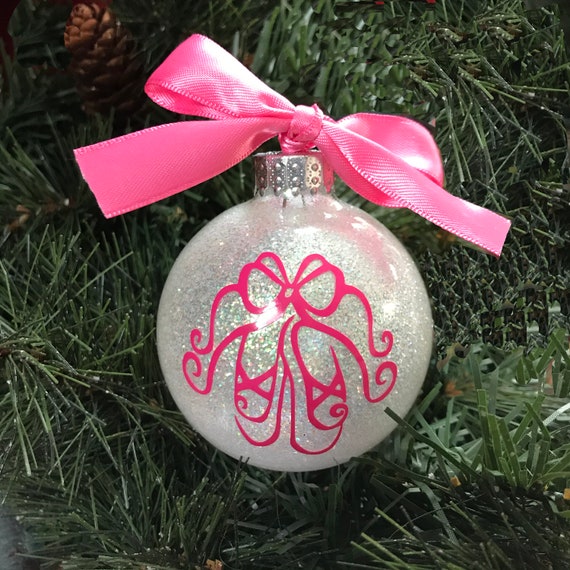 Personalized Ballet Slippers Christmas Ornament