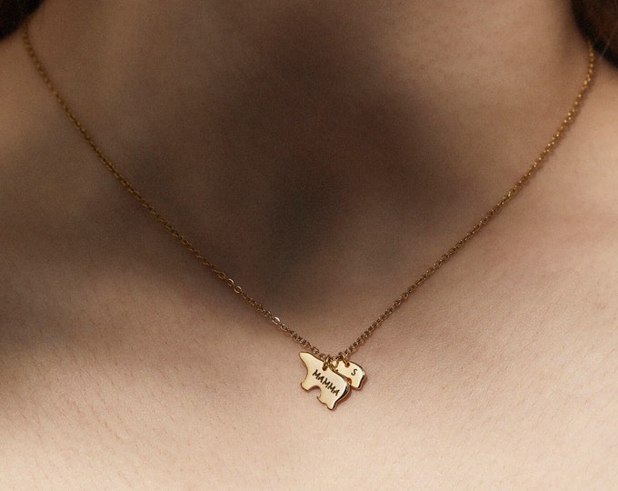 Personalized Necklace for Mom Mama Bear Jewelry for Grandma Mother Bear Pendant Dainty Birthday Gift Necklace for Mom