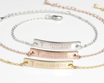 stylish medical alert necklace
