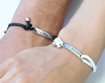 couples bracelets etsy