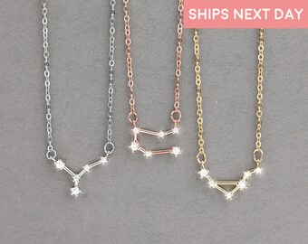 Scorpio Necklace Best Friend Gift for Women Crystal Necklaces Coworker Gift Libra Zodiac Virgo Necklace Gift Ideas Gemini Gifts - ZCPN