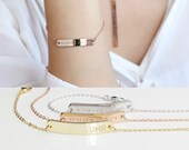 New Years Resolution - inspirational Bracelet- Inspirational Her Be Brave Nasty Woman Feminist - 5BR