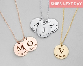 personalized initial necklace gift bridesmaid by mignonandmignon