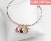 Birthstone Bracelet For Women Family Tree Personalized Gifts Birthday Gift for Women Mothers Day Gift Grandma Gift - BSOBR-L