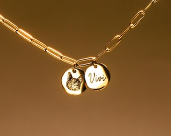 Pet Necklace Memorial Gifts Best Gifts for Mom Pet Lover Gifts Birthday Gift Dog Necklace Personalized Jewelry Cat New Mom Gift
