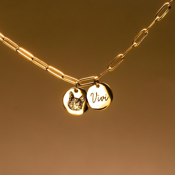 Pet Memorial Jewelry Dog Necklace Birthday Gifts for Her Pet Jewelry Personalized Jewelry Cat Mom Mothers Day Gift