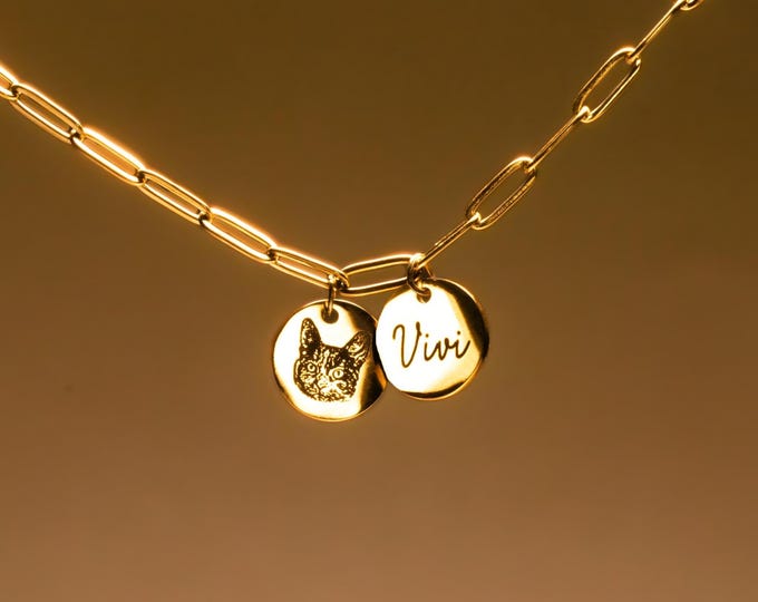 Pet Necklace Memorial Gifts Best Gifts for Mom Pet Lover Gifts Birthday Gift Dog Necklace Personalized Jewelry Cat New Mom Gift