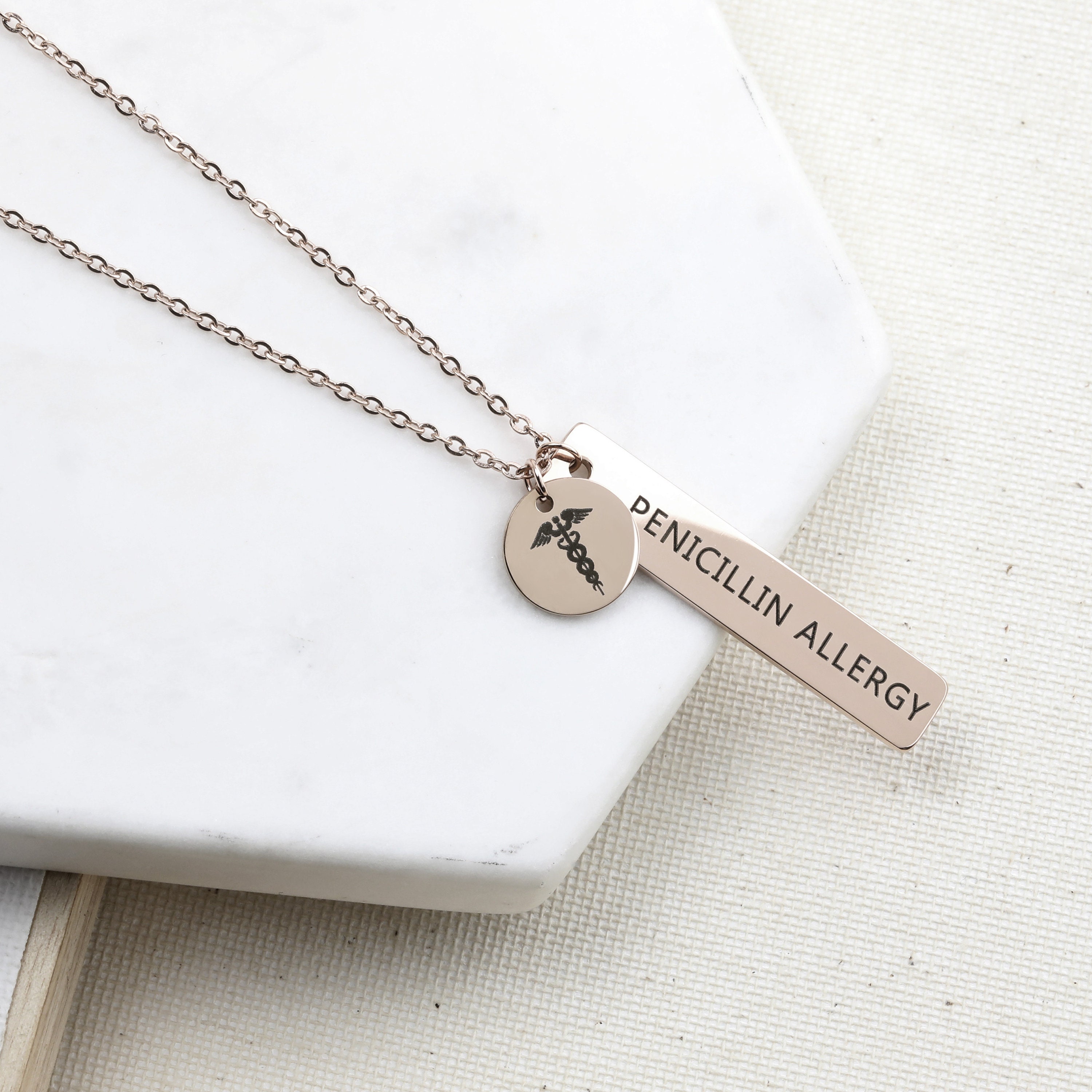 Personalized Medical Alert Necklace Diabetes Medical ID | Etsy Personalized Medical Alert Necklace Diabetes Medical ID | Etsy