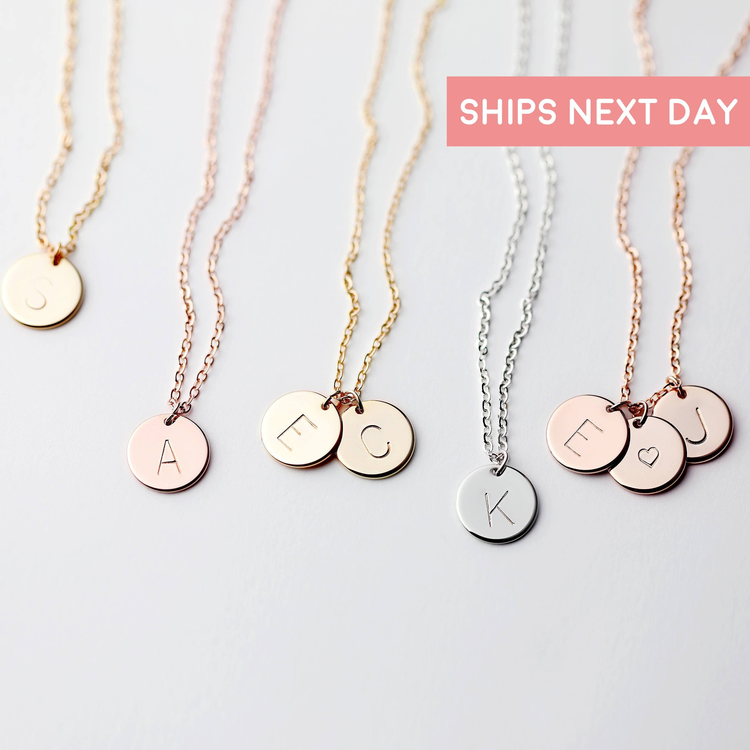 Custom Initial Letter Necklace 