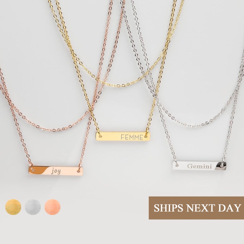 Gold Dainty Layered Necklace Set for Women Custom Name Necklace Personalized Layering Necklace Friendship Jewelry for Prom Party