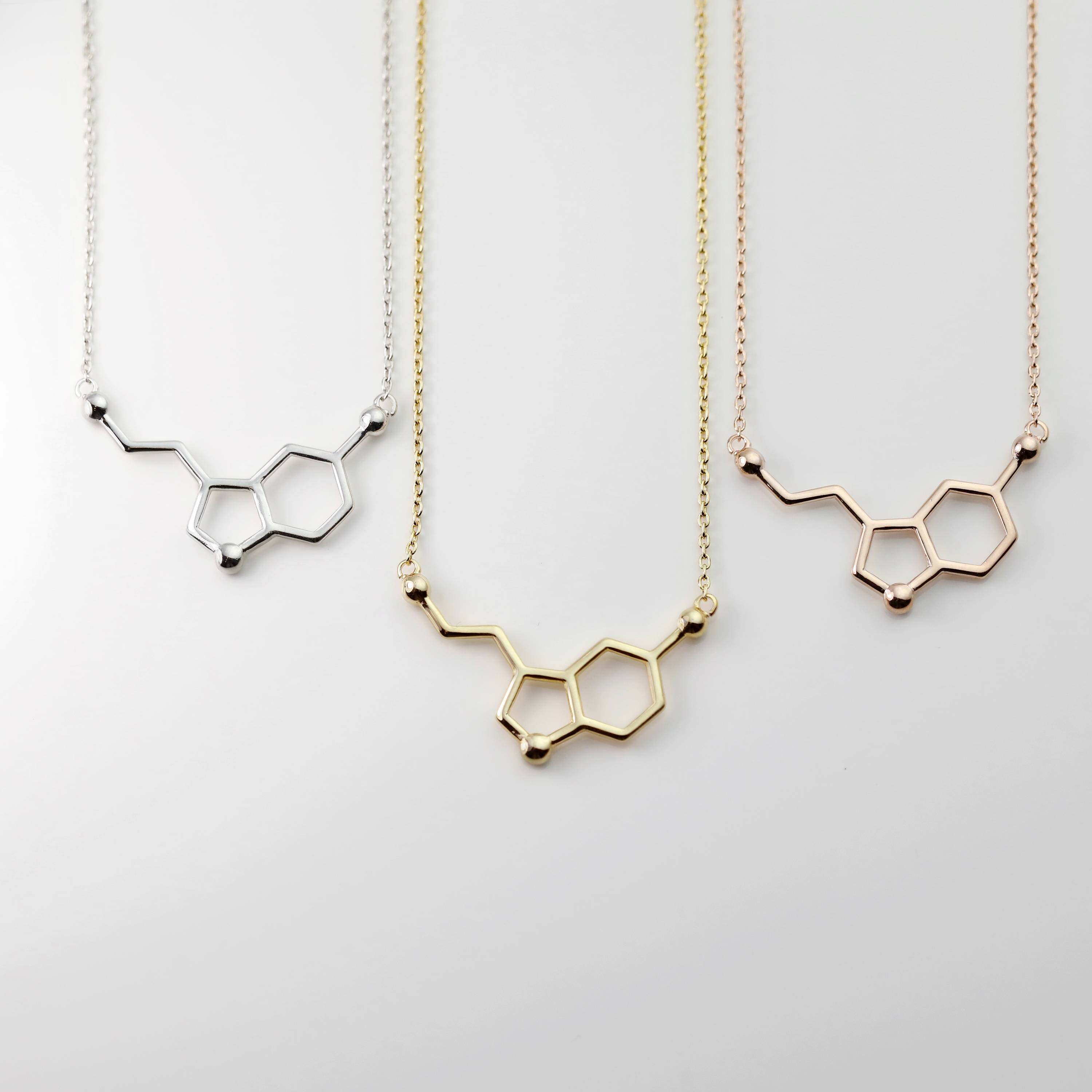 Personalized Serotonin Molecule Necklace Science Jewelry Back To School First Day Gift Science Gift Msn Personalized Serotonin Molecule Necklace Science Jewelry Back To School First Day Gift Science Gift Msn