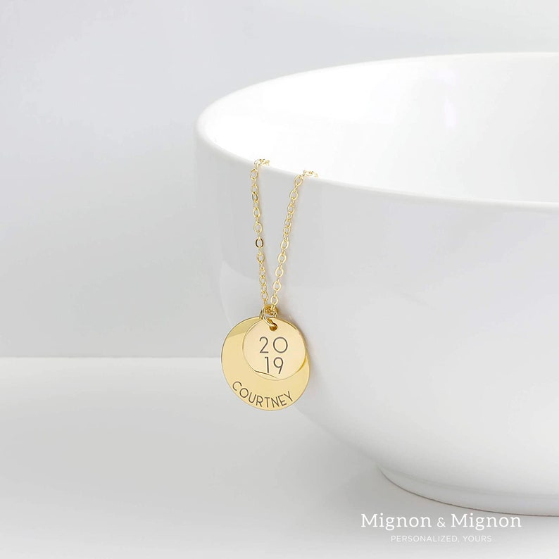 Custom Graduation Necklace Name Necklace College Graduation Gift for Women BBF Gift Personalized Graduation High School Grad Class of 2024 image 6