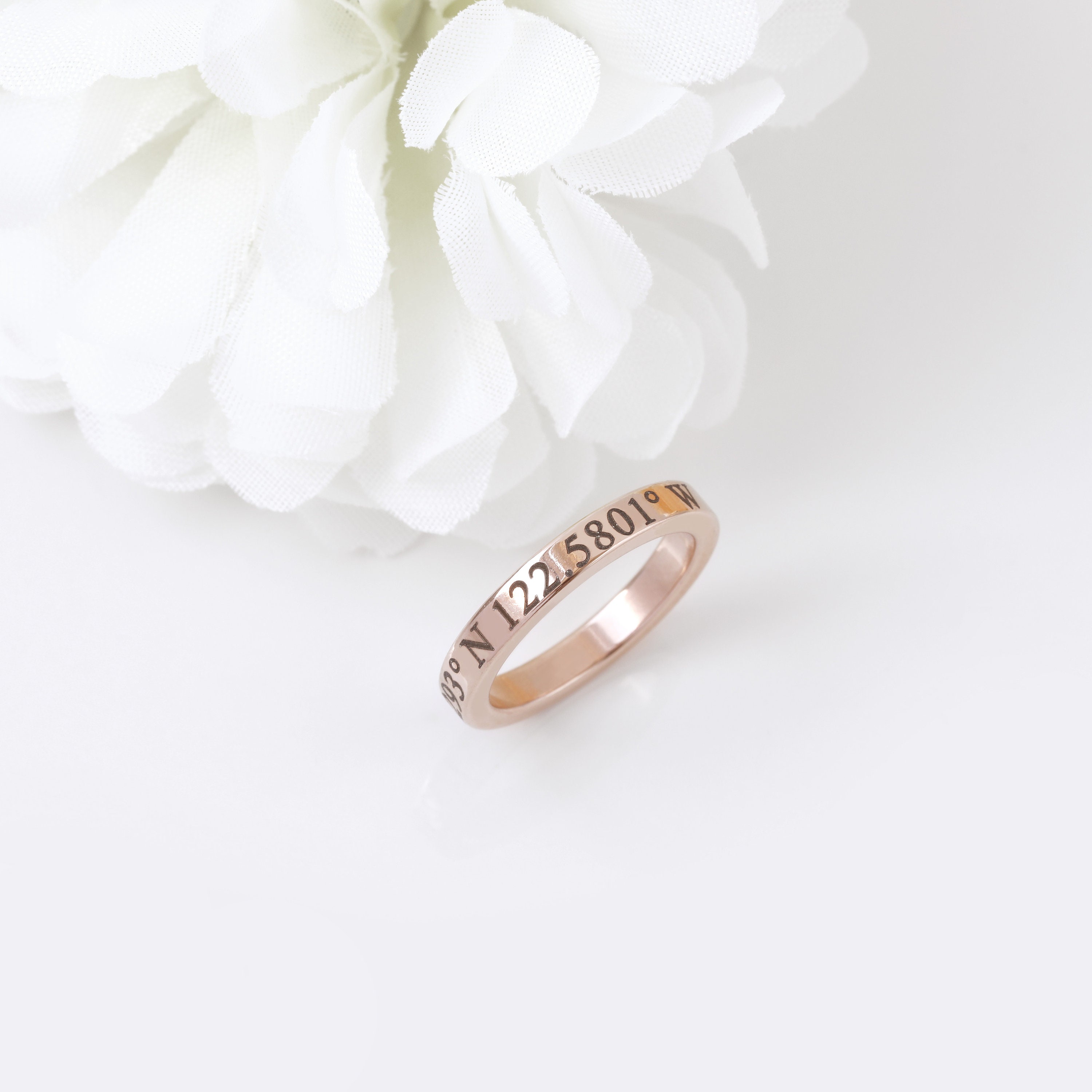 Stacking Rings Engraved Ring Personalized Ring Gold Ring for Etsy