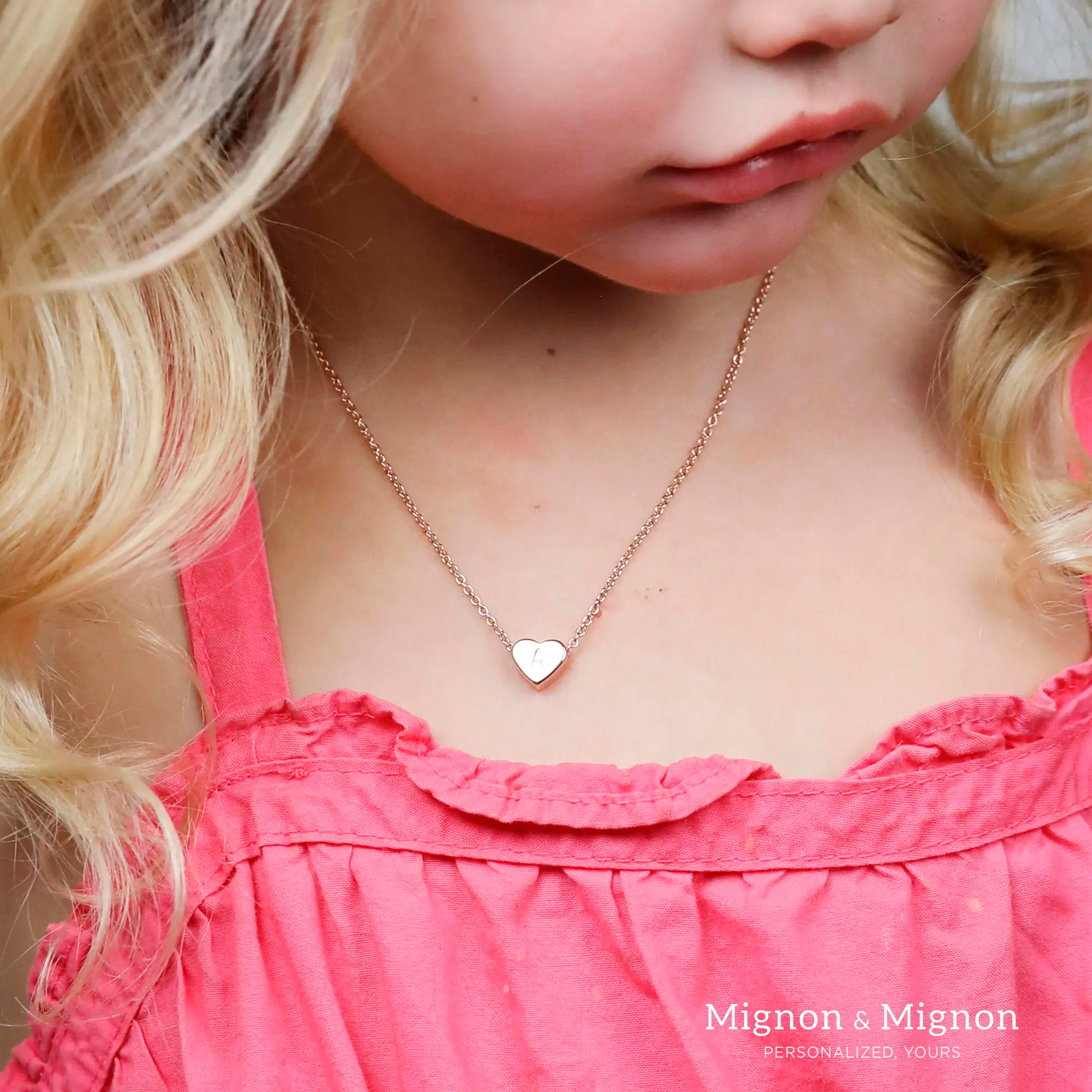 Flower Girl Necklace Personalized Gifts for Baby and Kids Gift Dainty Flower Girl Proposal Kid Junior Custom Initial Jewelry