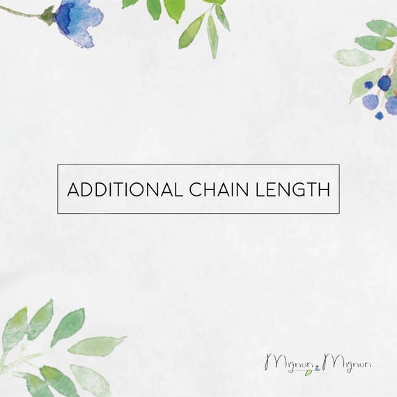 Custom Chain Length Etsy