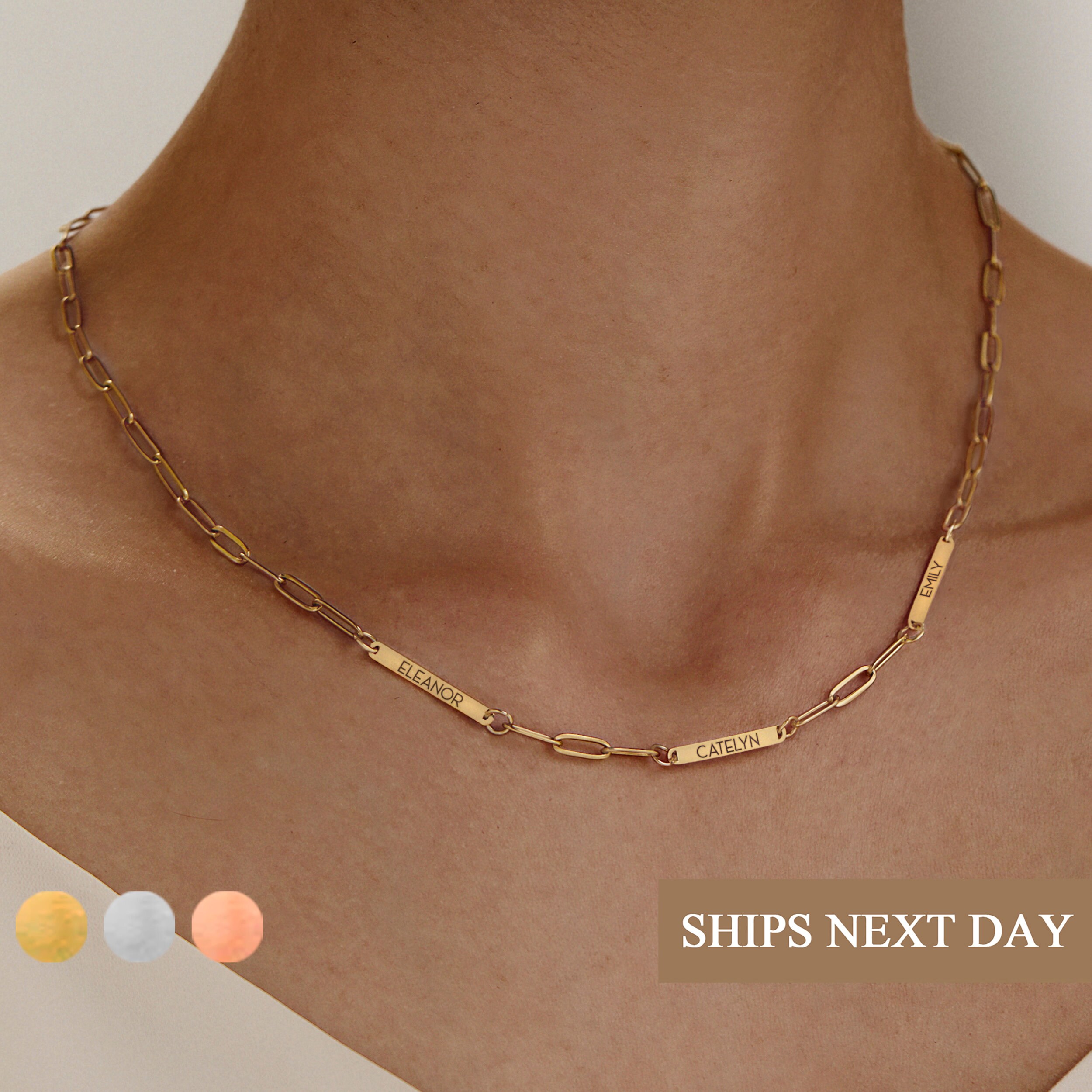 Multiple Name Necklace for Women Personalized Unique Jewelry - Etsy