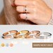 Custom Engraved Ring for Women September Birthday Gift Personalized Coordinate Handmade Name Ring Handmade Jewelry Custom Ring for Her-R4 