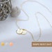 Circle Initial Necklace for Her Gold Personalized Necklace Bridesmaid Gift for Women Best Friend Name Disc Necklace Graduation Gifts -CN 